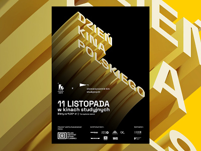 Dzień Kina Polskiego branding color design graphicdesign illustration movie poster typography vector