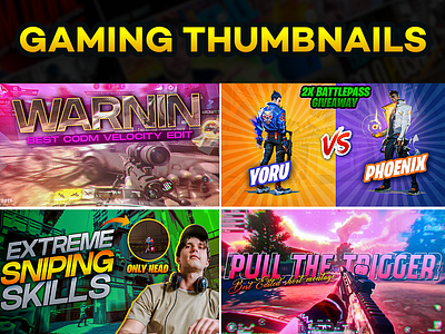 Gaming thumbnails catchy thumbnail clickbait thumbnail codm thumbnail codwarzone fortnite thumbnail gaming thumbnail graphic design stream stream thumbnail streaming thumbnail thumbnail youtube youtube thumbnail design