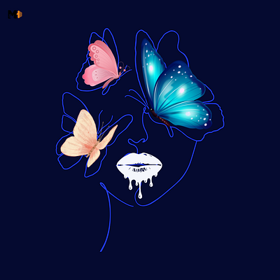 No Butterflies, No Colours! art artist design graphic design illustration illustrator minimal minimalist photoshop vector