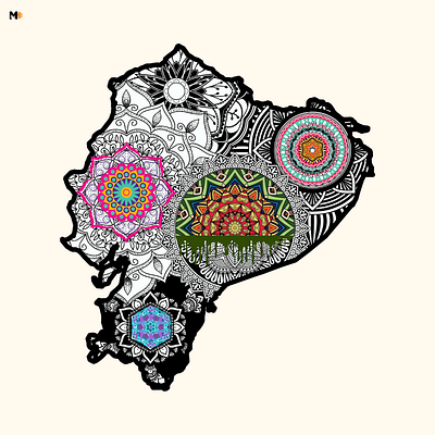 Map Mandala art artist design graphic design illustration illustrator mandala mandala art mandala design photoshop vector