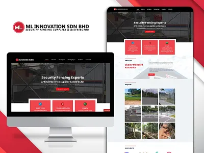 ML Innovation Web Design design homepage landing page ui web design website