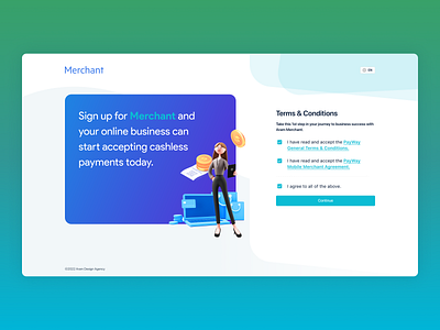 Merchant Registration Online branding figma graphics illustration motion photoshop ui ux webdesign