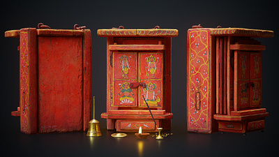 Wooden Temple 3d art artist design graphic design illustration illustrator photoshop ui ux vector