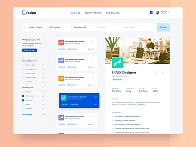 Job search portal figma job search minimal product design ui ui design