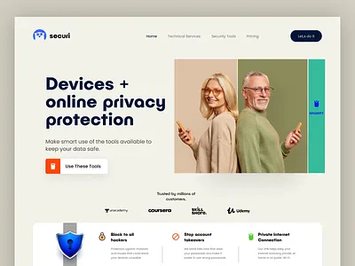Cyber security web design cyber security design hacker hacking interface kyc landing page privacy protection safety security tool ui ux vpn web web design