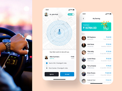 Cab Driver animation app app design booking app branding cab cab booking delivery app graphic design motion graphics ola ride ride book taxi booking app taxi driver texi texi booking uber ui ux