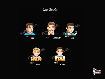 Man Twitch Emotes cartoon design emoji emote emotes twitch twitchemote twitchemotes