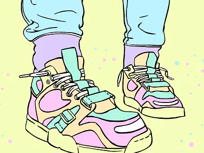 Microstories_Sneakers 2danimation animation branding content contentmarketing design gifanimation illustration illustration art illustration design storytelling visual visualcontent visualdesign