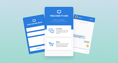 Live Chat Website Widget - UI/UX Project animation chat design figma live messengar ui ux web website widget