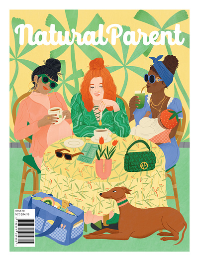 Brunch bodil jane digital editorial folioart illustration magazine cover parent women