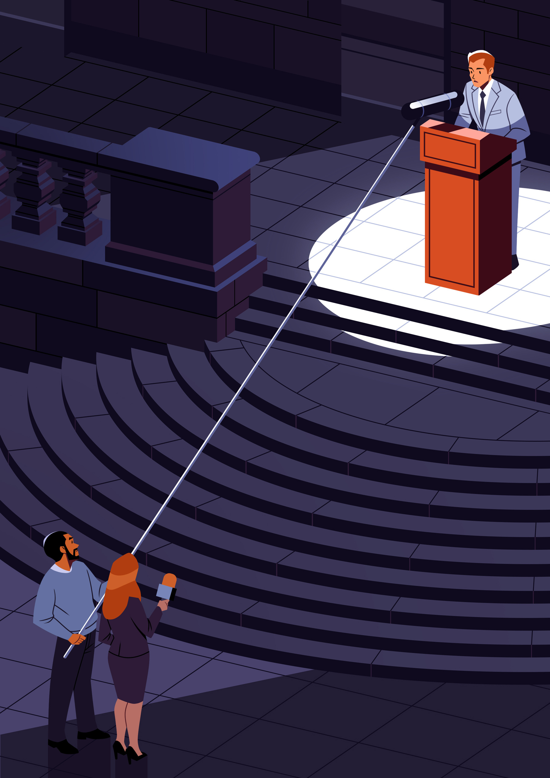Mistrust character conceptual digital donghyun lim editorial folioart illustration politics