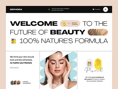 Sephora Website design interface product service startup ui ux web website