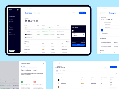 Wyre — Web App 070622 blockchain brand clean crypto dashboard design flat payments typography ui user experience ux