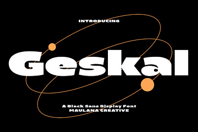 Geskal Black Sans Serif Display Font 3d animation branding design font fonts graphic design illustration logo motion graphics nostalgic trendy ui