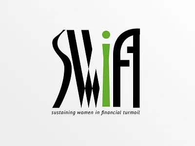 SWIFT Logo branding design concept logo logotype women finances