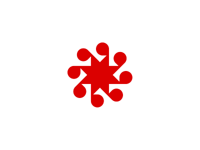 Jester abstract branding geometric identity logo mark negative space poetic symbol