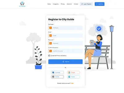 Registration page ui design design illustration illustration design inner page design page design prototype registration registration page registration screen ui ui ux ux web ilustration web page design