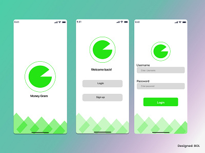 Money Gram app mobile app product design ui uiux