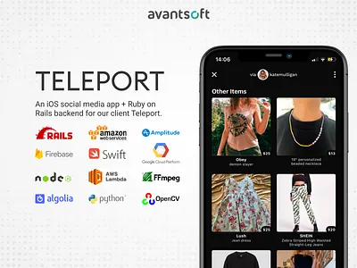 Social Commerce App app design app development ios mobile app programming ruby on rails swift uiux web development