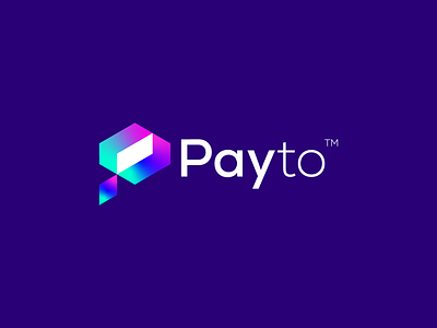 Payto brand branding design graphic design illustration logo logo design mark p minimal modern p logo payto ui