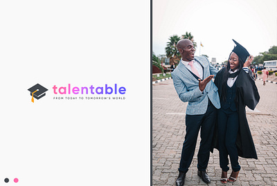 Talenttable Logo Design brand identity branding design education graphic design logo