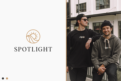 Spotlight Logo Design brand identity branding clothing design fashion graphic design logo