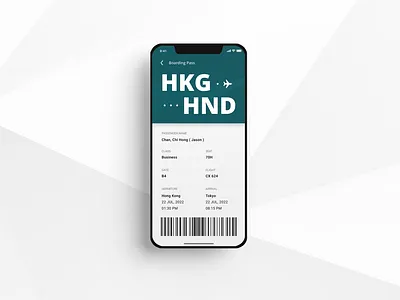 Daily Ui Challenge 024 - Boarding Pass dailyui design figma ui uidesign