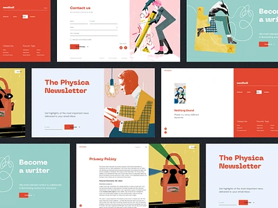 Case Study: Physica Magazine animation blog branding collage design editorial graphic design illustration illustration art interface journal magazine motion graphics photo collage science ui user experience ux web animation web design