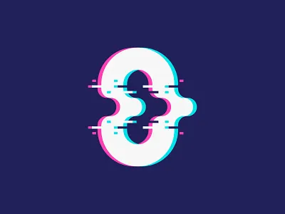 Glitch O 0 app branding company design digital flat glitch icon illustration initial letter letter o logo minimal o pixel tech vector