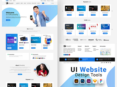 Website Design for Gift Cardsify branding graphic design logo ui