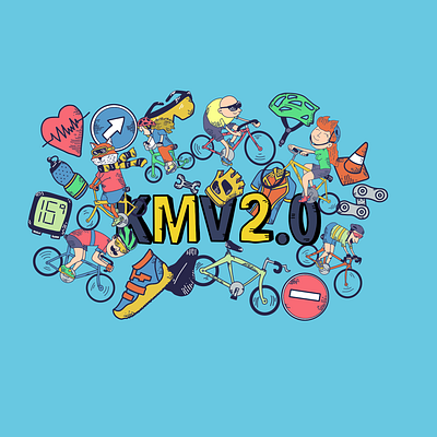 Bike doodles advertising brand branding cartoon design doodle doodle art doodles illustration logo print