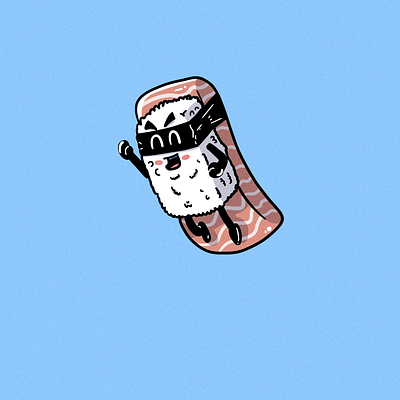 Super Sushi advertising branding cartoon design doodle doodle art doodles illustration logo sushi