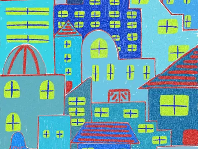 Hometown#2 apple pencil digital work illustration painting procreat