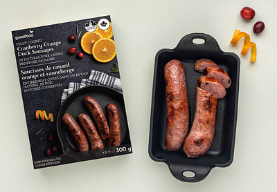 Cranberry Duck Sausages Packaging adobe illustrator adobe photoshop food packaging