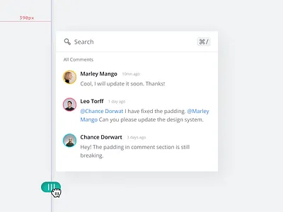 Comments 💬 after effects animation comments cursor dark mode light mode micro interaction motion graphics pixels product design slider transition ux