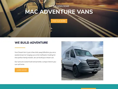 Mac Adventure Vans Website responsive design ui ux design web design web development wordpress