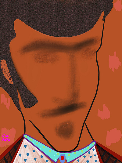 There He Is apple pencil digital work illustration painting procreat