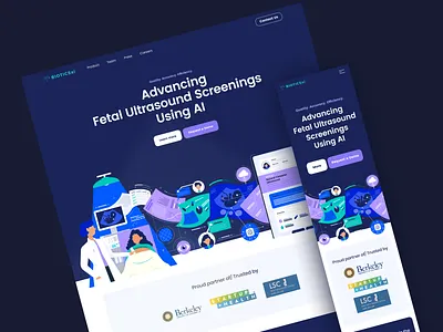 Biotics AI - healthcare software web design branding design digital healthcare minimal ui uidesign ux web