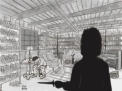 Inspired By "The Bet" By Anton Chekhov apple pencil digital work illustration painting procreat