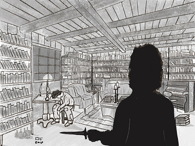 Inspired By "The Bet" By Anton Chekhov apple pencil digital work illustration painting procreat