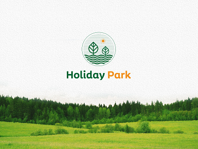 Logo Design - Holiday Park agriculture brand brand identity branding farmland farmlogo graphicdesign green hotel illustration leaf lineart logo logo mark logotype modern logo nature parklogo pictorialmark yellow