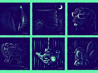 Inktober 2022 -- Days 19-24 branding design drawing graphic design illustration logo typography ui ux vector