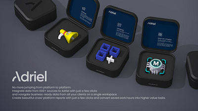 The Key Features 3d ad adriel commercial icon identity illustration menu product design