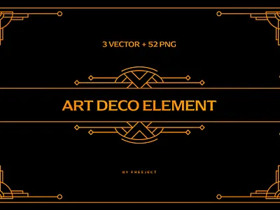 Free DEMO Art Deco Design Element art deco design element illustration ornament