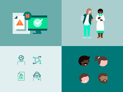 FinThrive Illustration system healthcare icons illustration