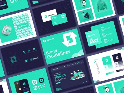 Recycling Brand Guidelines, Letter S Modern Minimal Logo Design brand guidelines brand identity design brand identity designer brand style guide branding creative letter mark letter s logo design logo designer logos minimalist modern recycle recycling brand guidelines s unique