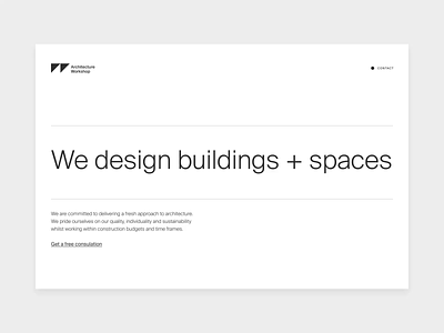 Architecture Workshop Branding branding design figma logo typography ui ux web website