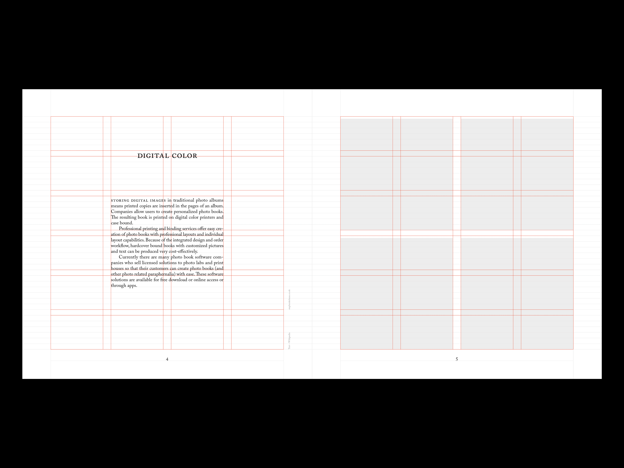 Square Photobook Grid System for InDesign | Serif by Stephen Kelman on ...