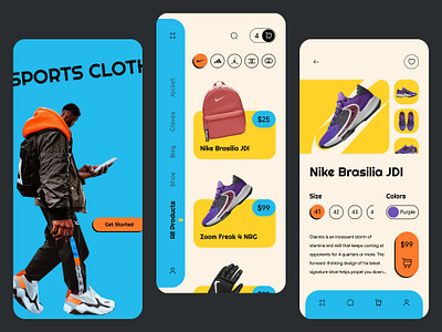 Ecommerce Mobile App Concept app clothing app clothing brand e commerce e commerce app ecommerce fashion app fashion brand mobile mobile app online store shop app