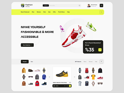 E-commerce Home page e commerce e commerce design e commerce shop e shop ecommerce ecommerce store fashion home page landing page marketplace online shop online shopping online store shop shopify store web webdesign website website design